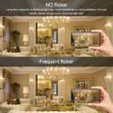 comzler LED Candelabra Bulb, Ceiling Fan Light Bulbs, E12 LED Bulb, 5 Watt 60 Watt Equivalent, Soft White 2700K LED Chandelier Light Bulbs, Candle Bulb Small Base Non-Dimmable, 6 Pack