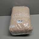 Yimobra Toilet Rug U Shaped Washable 24x20 Inch - Ultra Soft Absorbent Chenille Bath Rugs for Toilet, Quick Dry & Machine Washable, Non Slip Contour Bathroom Mat, Pinkish Beige