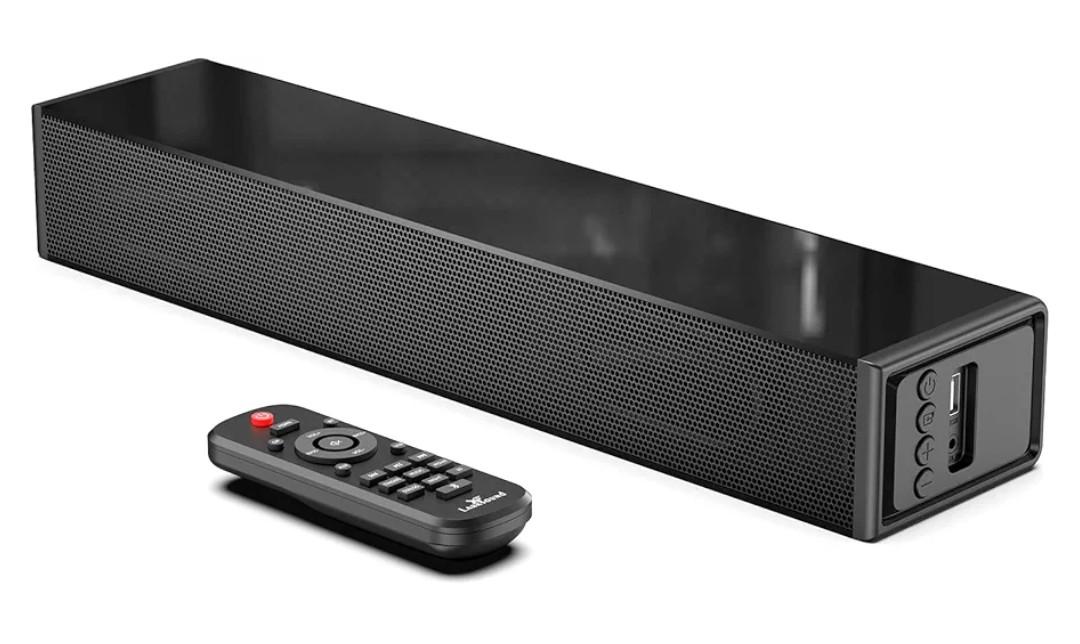 Small Sound Bar for TV, PC, Gaming, Surround Sound System, Mini TV Speaker Soundbar with Bluetooth/HDMI ARC/Optical/AUX/USB Connections