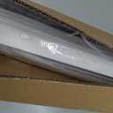 UNISHADES no Drill Cordless Roman Shades for Windows, 34" W 64" H - Light Filtering - Linen - White