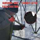 Waterproof Winter Work Gloves Men,Cold Weather Insulated Work Gloves Thermal Liner Superior Grip Latex Coating Warm for Outdoor xx-Large (Red-2pairs)