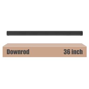 DPXMYG 36 inch Ceiling Fan Downrod, 3 FT, 1'' Diameter (Black, Not Threaded)