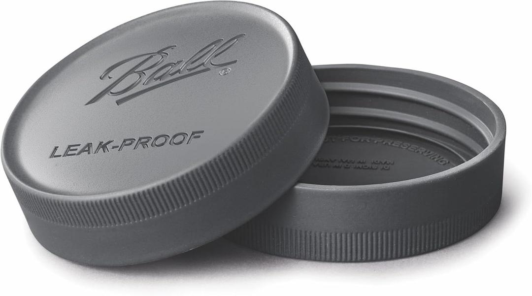 Ball Leak-Proof Storage Lids, for Glass Mason Jars, Used for Canning, Pickling, Juice, Jam, Jelly freezer-safe 6-Count, Pack of 2