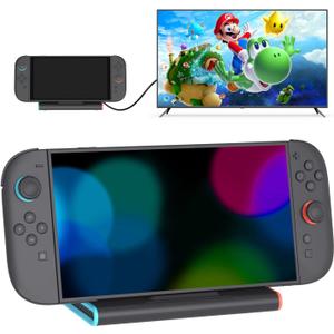 Switch 2 TV Dock, 4K@60Hz, 60w Fast Charging Port, 3 USB3.0 Port