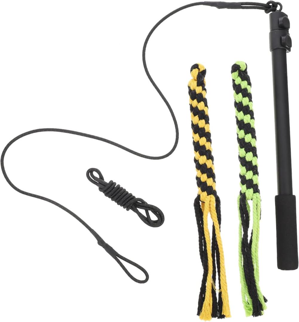 1Set Telescopic Dog Tease Wand Flirt Pole Dog for Interactive Play for Training and Exercise for Dogs and Cats