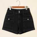 Astylish Women's High Waisted Shorts Jean Stretchy Casual Fashion Trendy Double Button Fly Denim Shorts
