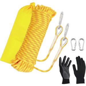 Static Climbing Rope - Heavy Duty Climbing Rope for Rock Climbing, Tree Climbing Gear, Arborist Rope, and Camping Rope - 10m (32ft), 20m (64ft), 30m (96ft)