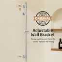 KES Bathroom Shower Slide Bar 40-Inch with Adjustable Handheld Shower Head Holder for Bathroom Wall Mounted SUS 304 Stainless Steel Brushed Finish, F209S100-BS