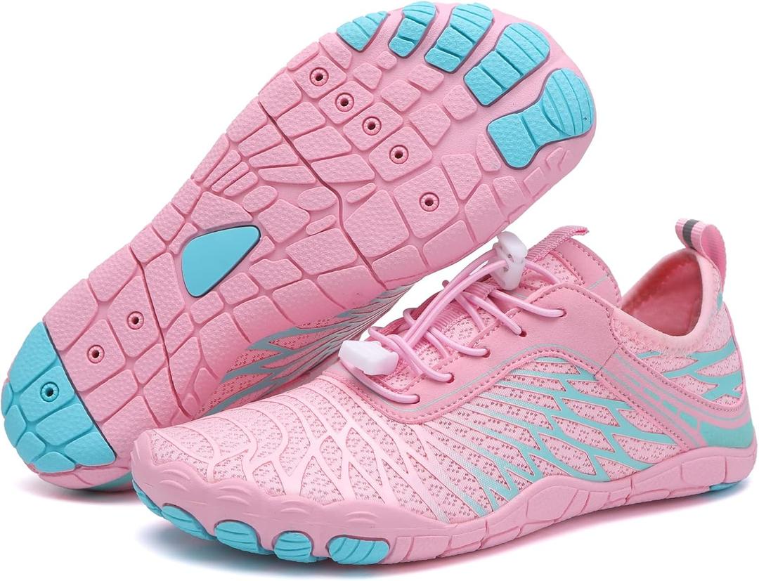Hike Barefoot Shoes for Women Men Breathable & Non-Slip Athletic Footwear Wide Toe Water Shoes, Designed for Walking, Running & Swimming, Size: 9 Women/7 Men
