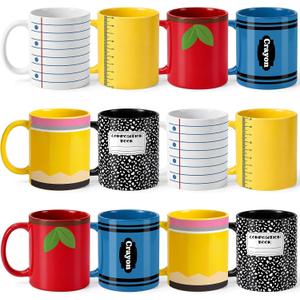Zopeal 12 Pcs Back to School Teacher Appreciation Gifts Bulk, Lovely, 3.2 x 3.2 x 3.7 inches