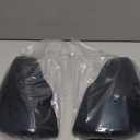 Door Rear View Mirror Cover Compatible with Subaru Forester 2019-2024 with Turn Signal/Crosstrek XV 2018-2023, ABS Side Door Rearview Mirror Cover Protective Trim Cap (Bright Black)