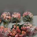 Geosar 16 Pcs Rose Artificial Flowers Fake Flowers Bouquet 21 Heads Silk Faux Floral Bundles with Stem for Home Bridal Wedding Arrangements Table Centerpieces Party Decor (Pink)