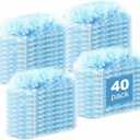 40 Count Dusters Refills  360 Dusting Pads with Upgraded Thick Fibers, Disposable & No Washing Needed,Duster Heads for Blinds Ceiling Fans Furniture Multi-Surface Dusting