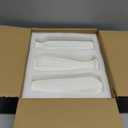 Ruckae 8 Inch Matte Ceramic Vases Set of 3 White Unglazed Vase Vintage Flower Vases for Wedding Dinner Table Party Office Centerpieces