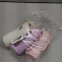 KingKam 4 Pack Silicone Sleeves for Dr. Brown's Glass Baby Bottles, Drop Protection Bottle Sleeves with Handles, Compatible with Dr. Brown's Anti-Colic Options+ Narrow Glass Baby Bottles, 8 oz/250 mL (Pink + Purple + White + Beige 8OZ)