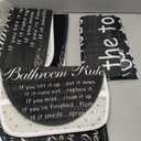 AZHM Black Spellbook Shower Curtain Set Home Bathroom Set with Shower Curtain and Rugs and Accessories Bathroom Decor