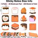 MDOZQ Office Desk Accessories 2 PCS Computer Sticky Note Holder with 12 Pads Marshmallow Sticky Notes (20 Sheets per Pad), Home Office Accessories Office Must Haves