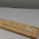 SOLVESTIS Wall Mounted Drying Rack 40", Foldable Laundry Drying Rack with Stainless Steel Rods, Retractable Laundry Space Saver for Indoor & Outdoor Use, Include Wall Template