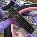 JOYSTAR 20 Inch Girls Bike with Training Wheels, Banana Seat Bicycle for Kids Ages 7-10 Years Old, Kids' Lowrider Bicycle with Front Handbrake and Coaster Brakes, High Rise Handlebar Purple