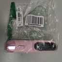 Go Brush Pro 2026 Hair Straightener Brush 300 Million Negative Ionic Portable Hair Straightener Comb for Women with 4 Temps Fast Heating MCH Ceramic Coating Smooth Frizz Hair Light Pink