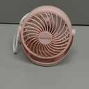 Gaiatop Desk Fan, 5-Inch Portable Electric Table Desktop Air Circulator Fans, Small but Powerful with 3 Speed 360 Adjustable Tilt for Cooling Home Dorm Office Bedroom Bathroom Kitchen, Pink