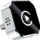 2026 Wireless CarPlay Adapter Upgrade Wired CarPlay to Wireless, Mini USB Design for Cars with Built-in Wired Apple CarPlay Plug and Play Easy Use Fast Stable Connection Car Play for iPhone (Silvery)