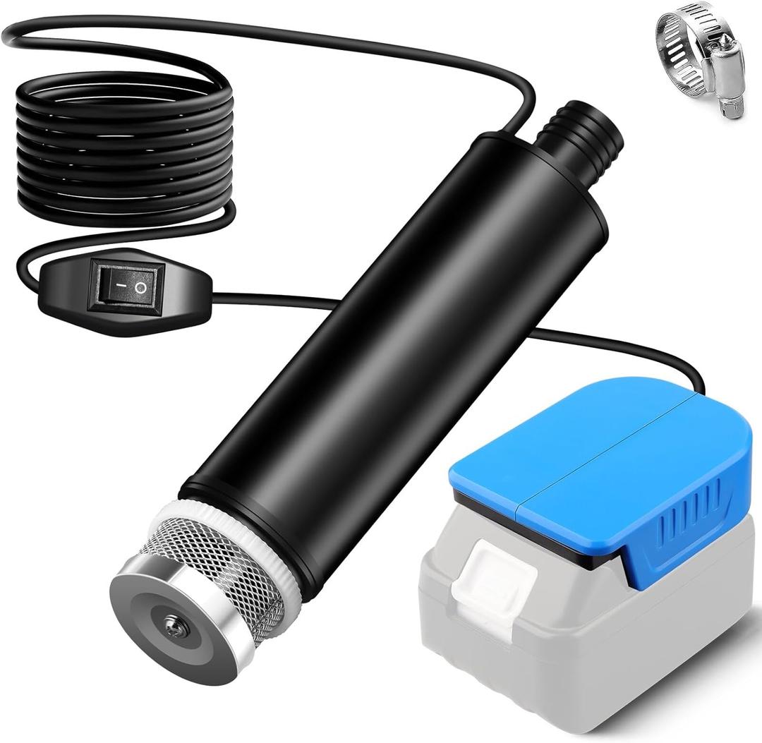 Cordless Submersible Water Pump for Makita 18V Battery,635GPH Portable Transfer Water Pump for Camping Tub Garden RV Pond Draining Job Sites(No Battery)