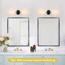 Indoi Wall Sconces Set of Two, 22" Black and Gold Bathroom Sconces with Clear Glass, Hardwired Modern Sconces Wall Decor Set of 2 Wall Light fixtures for Bathroom Mirror Living Room Hallway Bedroom