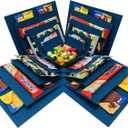 LOOMROOT Gift Box for Holidays, 5 Layer Surprise Picture Box Opens Up, Multi Layer DIY Photos Gift for Birthdays (BLUE)