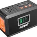HOWEASY Portable Power Station,120W(240W Peak) Solar Generator,88Wh Lithium Battery Power with 110V AC Outlet/DC/USB/LED Light for Outdoor Camping Trip Hunting Emergency(Solar Panel Optional)