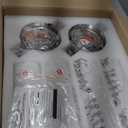 Wall Sconces Set of Two, Brushed Nickel Bathroom Sconces Wall Lighting with White Glass, Modern Sconces Wall Decor Set of 2 Wall Light fixtures for Bathroom Mirror Living Room Hallway Bedroom Wall Lamp