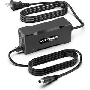 42V 2A Scooter Charger for Segway Ninebot, Compatible with MAX G2 G30LP E2 Pro F65 F40 F30 D28 D40 ES2 ES4 E22 E45, Replacement Power Adapter for 36V Lithium Battery, RCA Round Charging Port