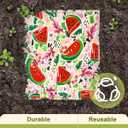 Kitchen Reusable Swedish Dishcloths - 12 Pack Absorbent, Fast Drying, Washable Swedish Towels with Cute Design, Fruit Flower