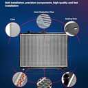 KAX CU2636 Engine Radiator Replacement, Compatible with Z4, 330Ci, 325Ci, 325i, 325xi, 330i, 330xi, 323i, 328i, 323Ci