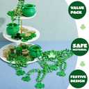 2 x JOYIN 18 Pcs St Patricks Shamrock Necklaces Irish Clover Green Bead Pendant Necklace St. Patrick's Day Party Costume Necklace Dressing-up Accessories Saint Patricks Decorations Party Favor Supplies