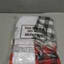 Seematn 20 Pcs Christmas Buffalo Plaid Stockings 18 Inch Xmas Black Red White Plaid Stockings with Plush Cuff Hanging Buffalo Plaid Christmas Stocking for Xmas Home Fireplace Holiday Party Decor