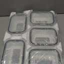 Rubbermaid Brilliance Glass Food Storage Containers Set (4 containers + 4 lids) and Large 9.6 Cup Container