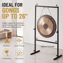 Shimeyao Metal Gong Stand with Adjustable Compact Frame, Fit up to 26" Gong