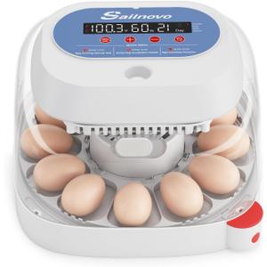 Sailnovo 12 Egg Incubators for Hatching Eggs with 4 Modes