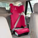Diono Airi Lightweight High Back Booster Seat, Foldable Travel Friendly, Slim 3-Across Fit, 40100 lbs/4357 in, Frontal Impact Protection, Pink, Mfg: 04/13/2026