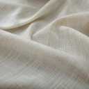 KOUFALL Tan Beige Bronze Grommet Linen Blend Sheer Curtains for Living Room 52x96 Inch Length