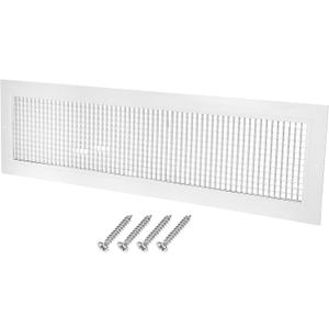 PATIKIL 8" x 32" Duct Opening Vent Cover for Wall White - Outer Size: 9.8" x 33.7"