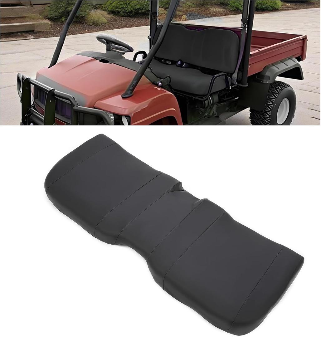 HECASA Seat Bottom Cushion Compatible with John Deere 4X2 HPX 4X4 HPX HPX615E HPX815E XUV 615E 625i 815E 825E 825i 825M 855D 855E 855M S4 Gator Replacement for AM140946 Black