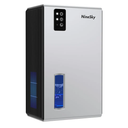 NineSky Dehumidifier for Home, 95 OZ Water Tank, (1000 sq.ft) Dehumidifiers for Bathroom Bedroom Basement with Auto Shut Off,7 Colors LED Light(Silver)