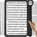 6X 30X Large Magnifying Glass, Handheld Magnifying Glass for Reading, Magnifier Sheet Full Book Page Viewing Area, Lightweight Perfect Magnifiers for Reading Small Prints and Low Vision Seniors