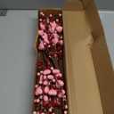 J'FLORU Valentine's Day Gifts Valentines Day Decorations 24 Pack Pink Heart Shaped Berry Picks with Red Berries for Valentines Day Wedding Candlelight Dinner Anniversary