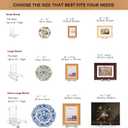 Acrylic Easel DisplayPlate Stand for DisplayAdjustable Clear Display Holder for 7" to 12" Platter, Book, Card, Frame, Picture, Artwork, Plaque ( Large-1pc 7"-12")