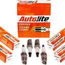 Autolite 24 Copper Resistor Automotive Replacement Spark Plugs (4 Pack)