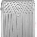 InUSA VASTY Luggage with Spinner Wheels | Durable Lightweight Hardside Suitcase, Travel Bag with Handle and Trolley, 28-Inch Large Checked Luggage | Grey
