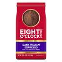 Eight O'Clock Coffee Dark Italian Espresso Ground Coffee, Dark Roast, 21 Ounce (Pack of 1) - Bold & Chocolaty, Best By: FEB/18/2026